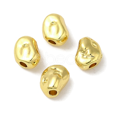 Rack Plating Alloy Beads PALLOY-P296-02G-1