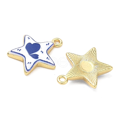 Printed Brass Pendants KK-CBA42CA-08G-1