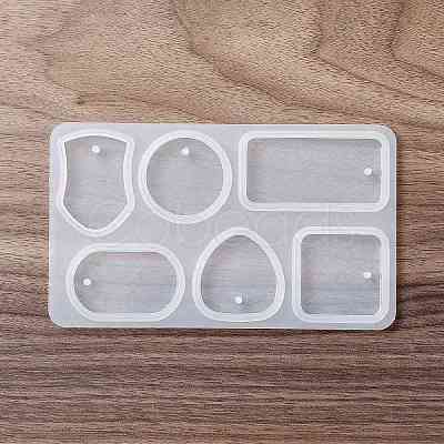 DIY Shield & Geometric Shape Pendant Silicone Molds LS-DIY-G067-06A-1