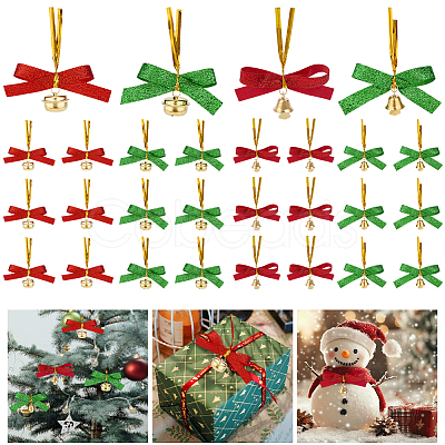 60Pcs 4 Styles Bowknot Polyester Ribbon for Gift Decoration HJEW-DR00153-1