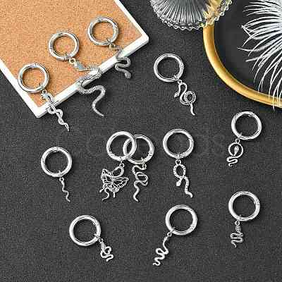 24Pcs 12 Styles Snake Alloy Shoes Charms HJEW-CJ00084-1
