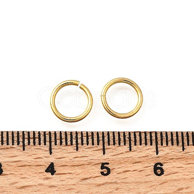 Brass Open Jump Rings KK-B147-03H-G-1