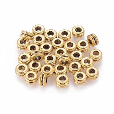 Tibetan Style Alloy Beads X-TIBEB-N005-034AG-RS-1