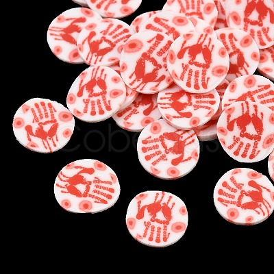 Halloween Handmade Polymer Clay Cabochons CLAY-A007-06A-1