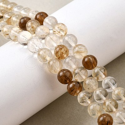 Watermelon Stone Glass Beads Strands G-L621-B03-4mm-1