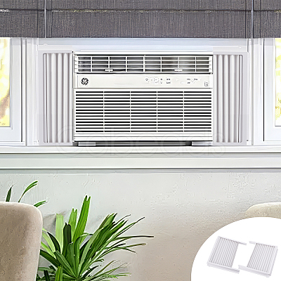 PP Plastic & Iron & Sponge Air Conditioning Side Panels with Frame AJEW-GA0009-60-1