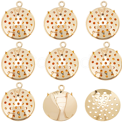 10Pcs Brass Combinable Pendants KK-BBC0021-92-1