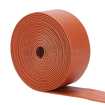 4M Flat Imitation Leather Cord LC-WH0011-03C-02-1
