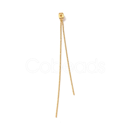 Brass Ball Chain Ear Nuts KK-G510-18G-1