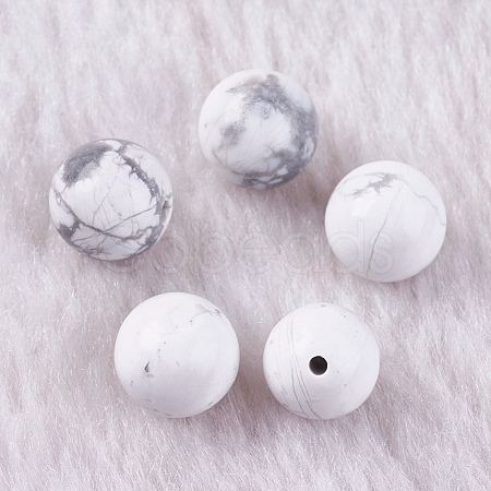 Natural Howlite Beads X-G-K275-30-8mm-1