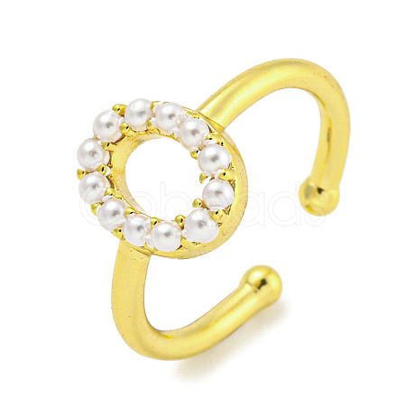 Rack Plating Brass Open Cuff Rings for Women RJEW-F162-01G-O-1