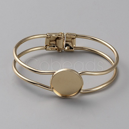 Brass Hinged Bangle Makings MAK-WH0011-13A-G-1