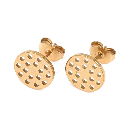 304 Stainless Steel Stud Earring Findings STAS-P434-06C-G-1