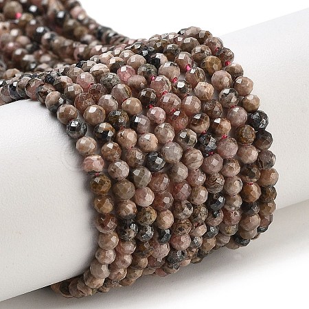 Argentina Natural Rhodonite Beads Strands G-G140-A01-02-1