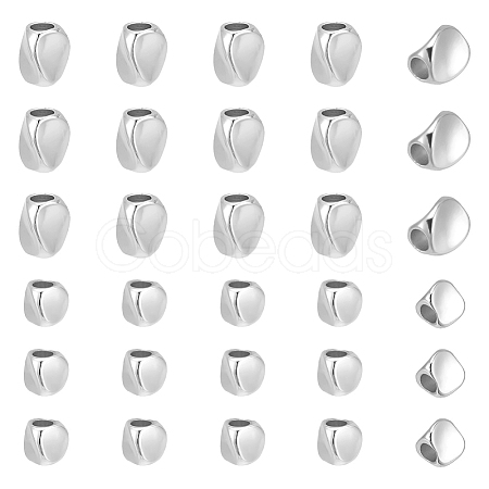 40Pcs 2 Styles Brass Bead KK-NB0003-47S-1