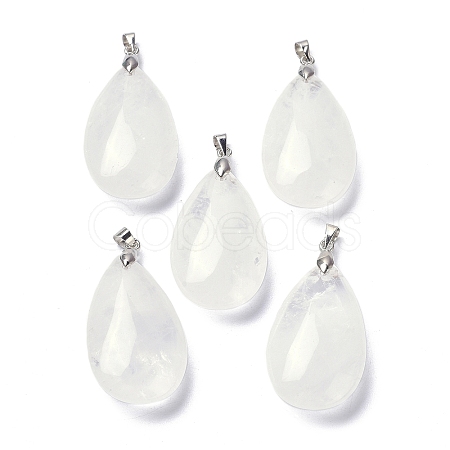 Natural Quartz Crystal Pendants X-G-D084-01P-B17-1