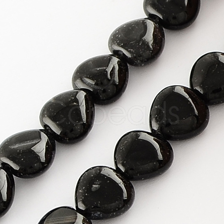 Dyed Natural Dyed & Heated Black Onyx Beads Strands G-R190-10-1