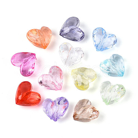 Transparent Acrylic Beads OACR-N150-38-1