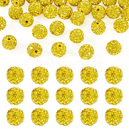 30Pcs Pave Disco Ball Beads RB-TA0001-27A-1