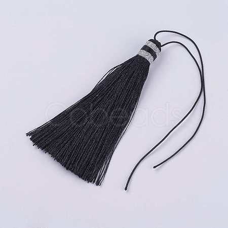 Nylon Thread Tassel Big Pendant Decorations NWIR-K019-A22-1