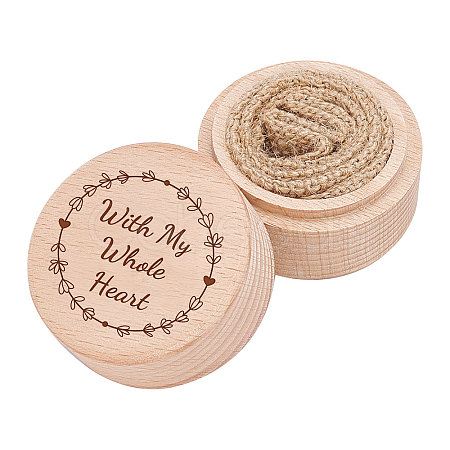 Wood Ring Box OBOX-WH0009-007-1