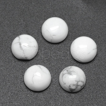 Synthetic Howlite Cabochons G-E492-H-12-1