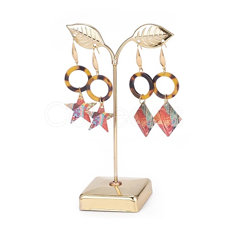 Iron Earring Displays EDIS-L006-02G-1