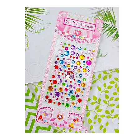 Acrylic 3D Stickers LS-STIC-PW0012-07G-1