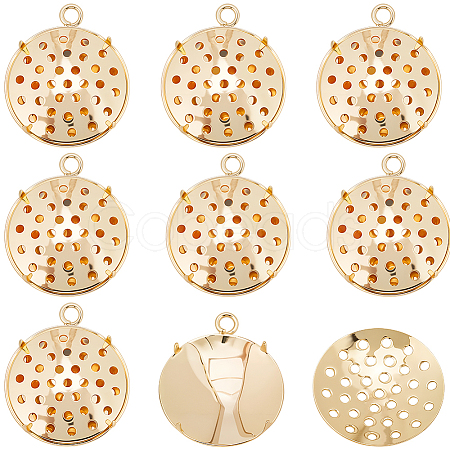 10Pcs Brass Combinable Pendants KK-BBC0021-92-1