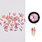 Paper Cabochons for Christmas, Nail Art Decorations, Mixed Shapes, Christmas Bell, 3~8x2~6x0.1mm, about 50pcs/box