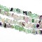 Natural Fluorite Beads Strands, Chips, 5~8x5~8mm, Hole: 1mm, about 31.5 inch