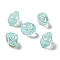 UV Plating Rainbow Iridescent Acrylic Beads, Nuggets, Pale Turquoise, 18.5x15x13.5mm, Hole: 1.4mm