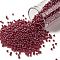 TOHO Round Seed Beads, Japanese Seed Beads, (109C) Dark Ruby Transparent Luster, 11/0, 2.2mm, Hole: 0.8mm, about 5555pcs/50g