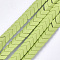 Spray Painted Non-magnetic Synthetic Hematite Beads Strands, Matte Style, Arrow/Chevron, Yellow Green, 7x8x4mm, Hole: 1mm, about 89pcs/strand, 16.1 inch