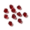 Glass K9 Glass, Imitation Austrian Crystal Beads, Faceted, Diamond, Crimson, 4x4mm, Hole: 0.7mm