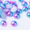 Imitation Pearl Acrylic Cabochons, Dome, Royal Blue, 5x2.5mm, about 5000pcs/bag