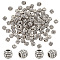 PandaHall Elite 100Pcs Tibetan Silver Beads, Barrel, Antique Silver, 8x6.5mm, Hole: 3.5mm