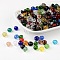 Faceted Rondelle Transparent Glass Beads, Mixed Color, 8x6mm, Hole: 1mm