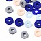 Handmade Polymer Clay Beads, Heishi Beads, Disc/Flat Round, Mixed Color, 4x0.5~1.5mm, Hole: 1.5mm, about 66600pcs/1000g