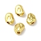 Rack Plating Alloy Beads, Long-Lasting Plated, Nuggets, Real 18K Gold Plated, 6.5x5.5x4.5mm, Hole: 1.6mm