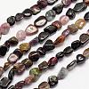 Natural Multicolor Tourmaline Bead Strands G-L459-09-1