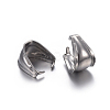 Tarnish Resistant 304 Stainless Steel Snap on Bails STAS-P223-06P-2