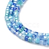 Gradient Color Electroplate Glass Bead Strands GLAA-E042-05-B07-4