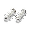 925 Sterling Silver Slide Lock Clasps STER-L057-018S-4