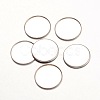 Tarnish Resistant 316 Surgical Stainless Steel Milled Edge Bezel Cups STAS-K099-01-18mm-P-1