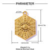304 Stainless Steel Pendants STAS-OY016-45G-2