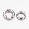 Tarnish Resistant 304 Stainless Steel Spring Gate Rings STAS-D070-01P-1-1