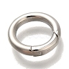 Rack Plating Brass Spring Gate Rings KK-I720-05P-2