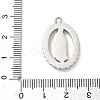 304 Stainless Steel & Rhinestone Pendants STAS-G371-09B-01P-3