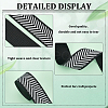 3Pcs 3 Colors Polyester Arrow Ribbon OCOR-BC0006-71-4